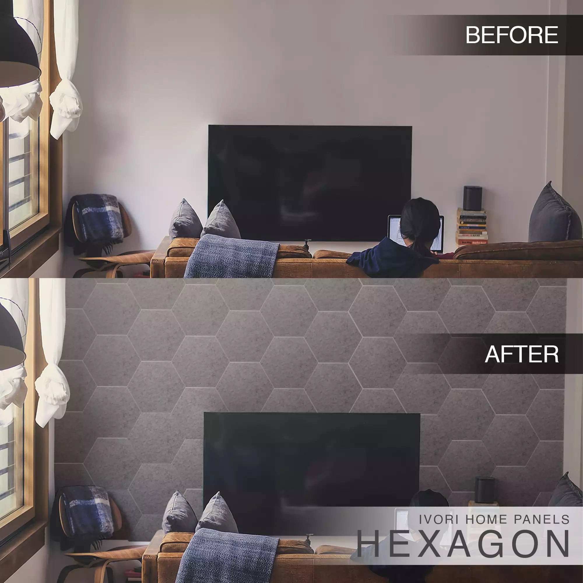 IVORI™ Hex Noise Reduction Wall Panel (12 pc set)