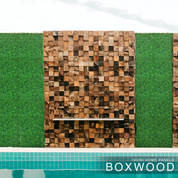 Boxwood Outdoor Wall Panel 20in x 20in Set of 12