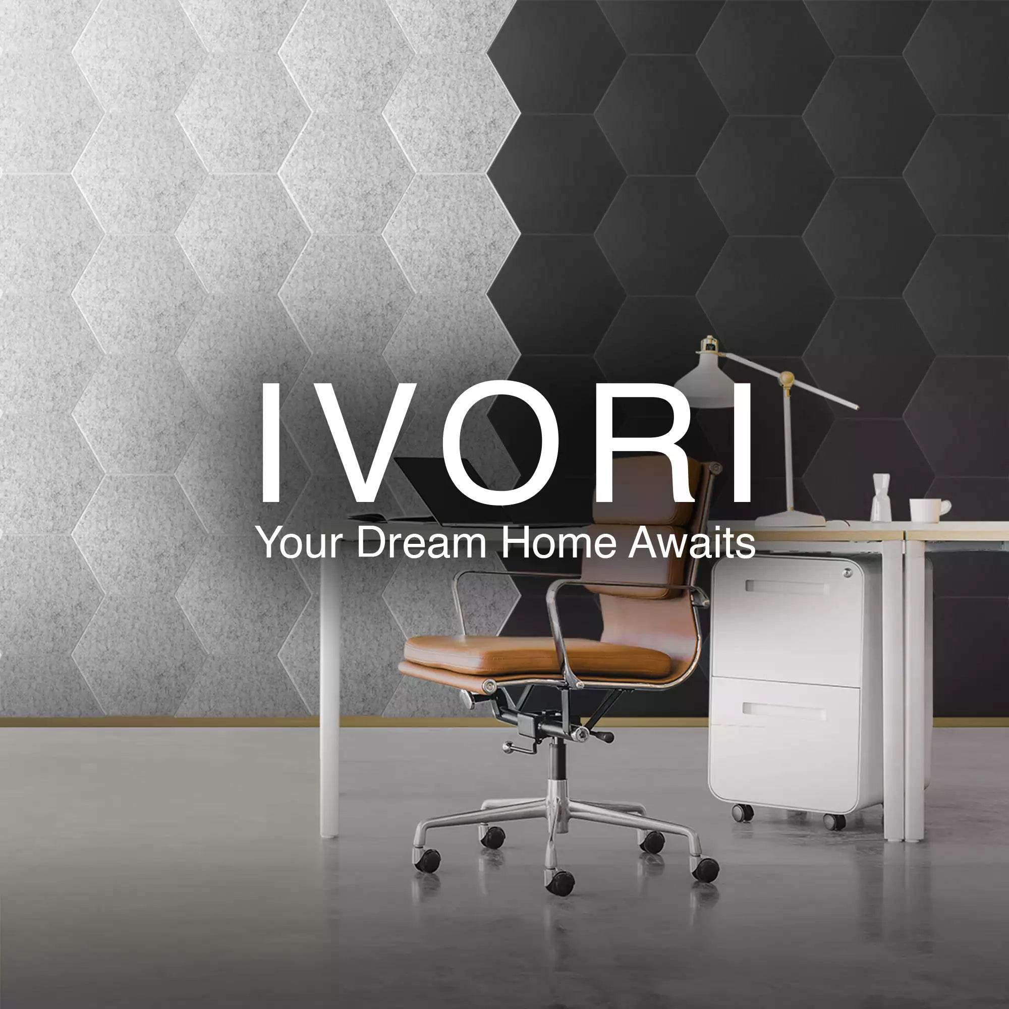IVORI™ Hex Noise Reduction Wall Panel (12 pc set)